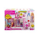 Barbie - Armadio dei Sogni Playset con bambola bionda, largo pi&#249; di 60 cm, 15+ aree per riporre gli accessori, specchio