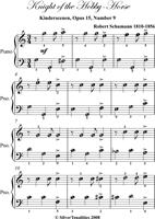Knight of the Hobby Horse Kinderscenen Opus 15 Number 9 Easy Piano Sheet Music