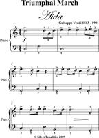   Triumphal March Aida Easy Piano Sheet Music