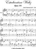   Estudiantina Waltz Opus 191 Beginner Piano Sheet Music