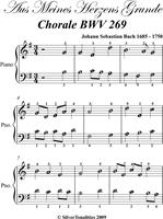   Aus Meines Herzens Grande BWV 269 Easy Piano Sheet Music