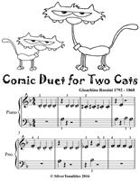 Comic Duet for Two Cats Beginner Piano Sheet Music Tadpole Edition