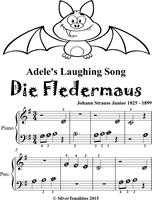   Adele’s Laughing Song Die Fledermaus Beginner Piano Sheet Music Tadpole Edition