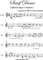 Scarf Dance Callirrhoe Opus 37 Number 2 Easy Violin Sheet Music