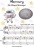   Mercury the Winged Messenger Easy Piano Sheet Music