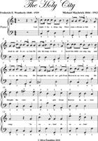   The Holy City Easy Piano Sheet Music