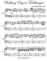 Wedding Day at Troldhaugen Easy Piano Sheet Music