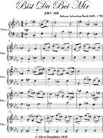 Bist Du Bei Mir BWV 508 Easy Piano Sheet Music