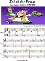   Zadok the Priest HWV 258 Easiest Piano Sheet Music