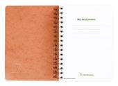 Taccuino spiralato Age Bag, My.Daily Planner 14,8x21cm 125F pre-stamp. stacc.Cognac