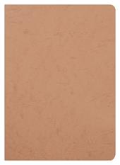 Age Bag Quaderno A4 a punto metallico 21x29,7cm, 96 pagine, a pagine bianche Cognac