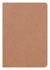Age Bag Quaderno A5 a punto metallico 14,8x21cm, 96 pagine, a pagine bianche Cognac