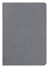 Age Bag Quaderno A5 a punto metallico 14,8x21cm, 96 pagine, a pagine bianche Grigio