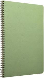 Quaderno Age Bag con spirale extra large a righe con margine. Verde muschio