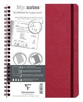 Quaderno spiralato Age Bag, My.Notes 16x21 marg.stacc. 60F DOT Rosso