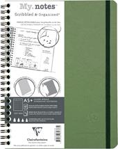 Quaderno spiralato Age Bag, My.Notes 16x21 marg.stacc. 60F DOT Verde