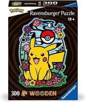 Ravensburger - Puzzle di legno Shaped, Pikachu, 300 Pezzi, 25 Whimsies