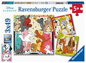 Ravensburger - Puzzle Disney Classics, Collezione 3x49, 3 Puzzle da 49 Pezzi, Et&#224; Raccomandata 5+ Anni