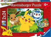 Ravensburger - Puzzle Pok&#233;mon, Collezione 2x24, 2 Puzzle da 24 Pezzi, Et&#224; Raccomandata 4+ Anni