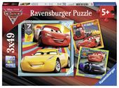 Ravensburger - Puzzle Cars 3, Collezione 3x49, 3 Puzzle da 49 Pezzi, Et&#224; Raccomandata 5+ Anni