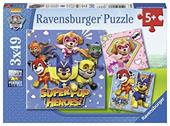 Ravensburger - Puzzle Paw Patrol D, Collezione 3x49, 3 Puzzle da 49 Pezzi, Et&#224; Raccomandata 5+ Anni
