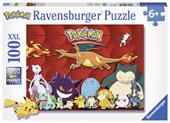 Ravensburger - Puzzle Pok&#233;mon, 100 Pezzi XXL, Et&#224; Raccomandata 6+ Anni