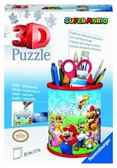 Ravensburger - 3D Puzzle Portapenne Super Mario, 54 Pezzi, 6+ Anni