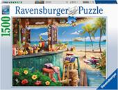 Ravensburger - Puzzle Chiosco in spiaggia, 1500 Pezzi, Puzzle Adulti