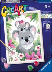 Ravensburger - CreArt Serie D: Sweet Koala, Kit per Dipingere con i Numeri,