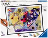 Ravensburger - CreArt ART COLLECTION Kandinsky: Giallo, rosso, blu, Kit per Dipingere con i Numeri
