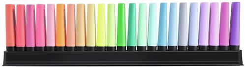 Evidenziatore - STABILO BOSS ORIGINAL Desk-Set 50 Years Edition - 23 Colori  assortiti 9 Neon + 14 Pastel Stabilo 2021