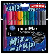 Fineliner Premium - STABILO pointMax - Snooze One Edition - Astuccio da 15 - Colori assortiti