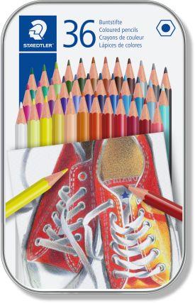 Astuccio in metallo con 36 matite, colori assortiti  Staedtler 2023 | Libraccio.it