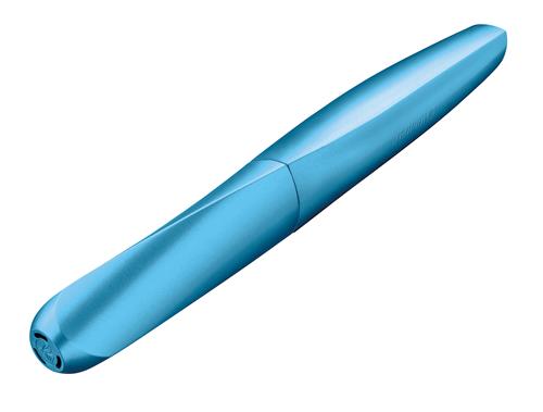 Penna sferografica Pelikan Twist ricaricabile per destrimani e mancini,  impugnatura ergonomica triangolare Frosted Blue Pelikan 2019