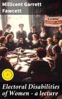 Electoral Disabilities of Women — a lecture