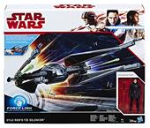 Star Wars Hasbro Kylo Ren (Pilota Tie) Personaggio con Veicolo Navicella Tie Silencer (Force Link), C1252eu4