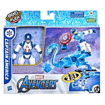 Hasbro Marvel Avengers - Bend and Flex Missions, Capitan America Ice Mission, action figure pieghevole da 15 cm  Hasbro 2022 | Libraccio.it