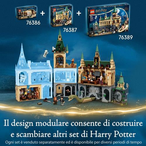 LEGO Harry Potter 76389 La Camera dei Segreti di Hogwarts, Castello  Giocattolo Modulare con Sala Grande e Minifigure d'Oro LEGO 2021