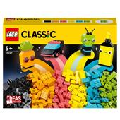LEGO Classic 11027 Divertimento Creativo - Neon, Costruzioni in Mattoncini con Macchina Giocattolo, Giochi per Bambini 5+