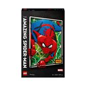LEGO ART 31209 The Amazing Spider-Man Canvas 3D Costruibile Regalo per Adolescenti e Adulti Fan dei Fumetti e dei Supereroi