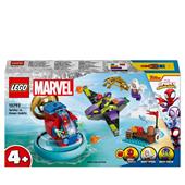 LEGO Spidey e i Suoi Fantastici Amici 10793 Spider-man vs. Goblin, Giochi Bambini 4+ con Veicoli Giocattolo e 3 Supereroi