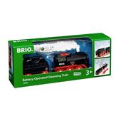 BRIO WORLD - Treno a Vapore con Batterie, Veicoli per Pista Trenino BRIO, 3 Pezzi, Et&#224; 3+ Anni