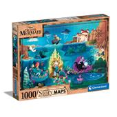 Puzzle 1000 pezzi Little Mermaid Disney Story Maps
