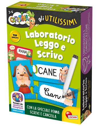 Carotina Gli Utilissimi Laboratorio Leggo e Scrivo  Lisciani 2023 | Libraccio.it