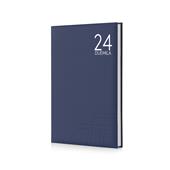 Agenda InTempo Text 2024, 12 mesi giornaliera Balacron Blu - 21x30 cm