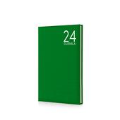Agenda InTempo Text 2024, 12 mesi, settimanale, Balacron, Verde - 17 x 24 cm