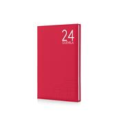 Agenda InTempo Text 2024, 12 mesi, settimanale, Balacron, Rosso - 17 x 24 cm