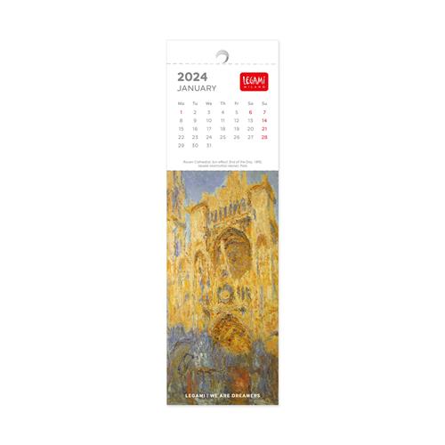 Calendario segnalibri 2024 - 5.5 x 18 cm CLAUDE MONET Legami 2023