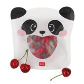 Buste alimentari riutilizzabili. Snack Bags - Set Of 3 Reusable Food Pouches - Panda