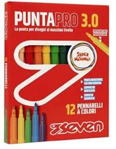 Pennarelli Puntapro 3.0 - Scatola 12 Pz Seven Pennarelli